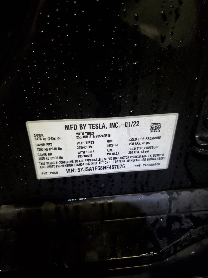 2022 TESLA MODEL S