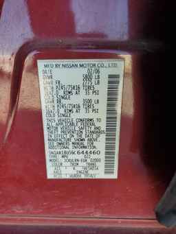 2006 NISSAN PATHFINDER