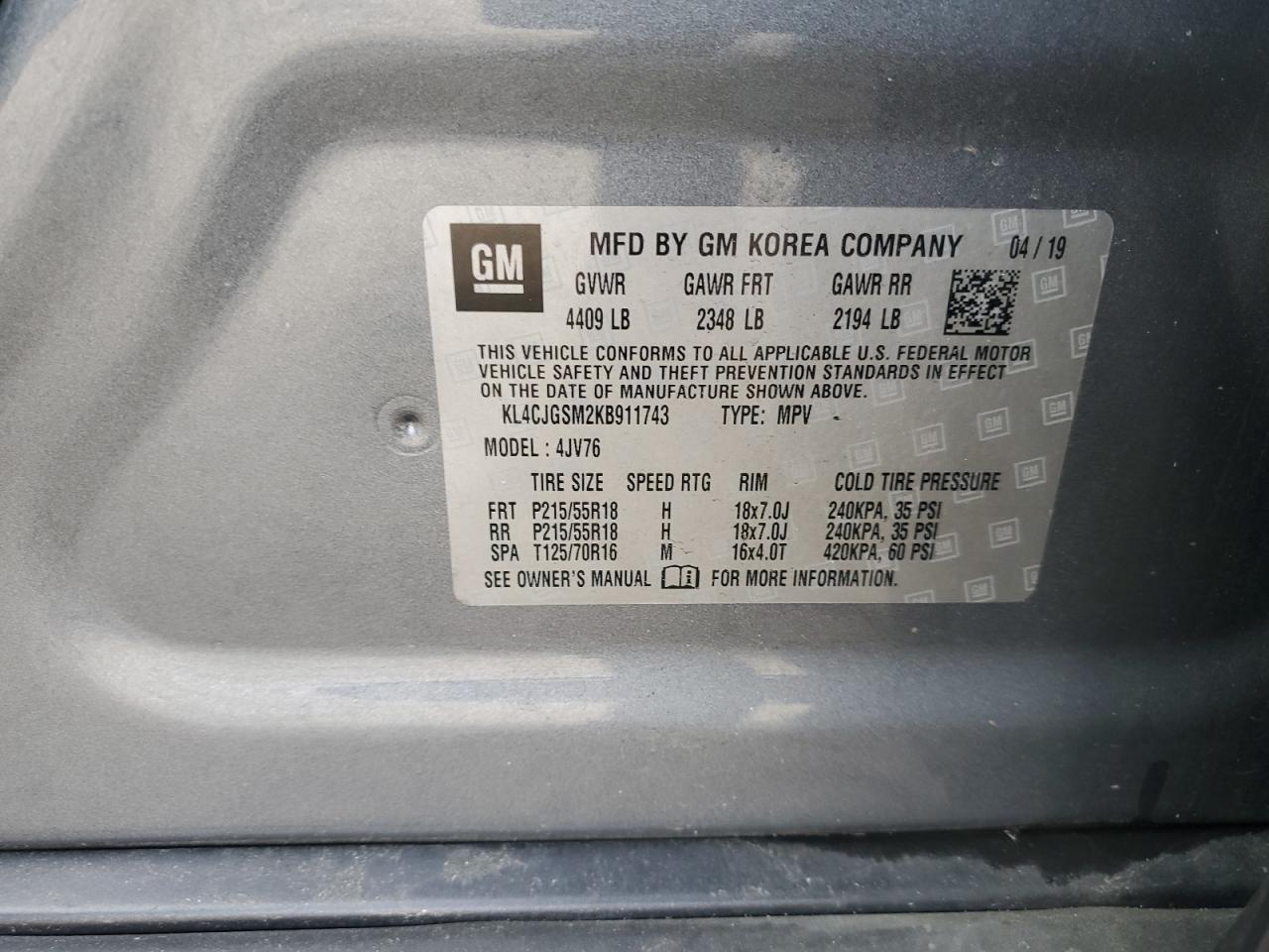 2019 BUICK ENCORE