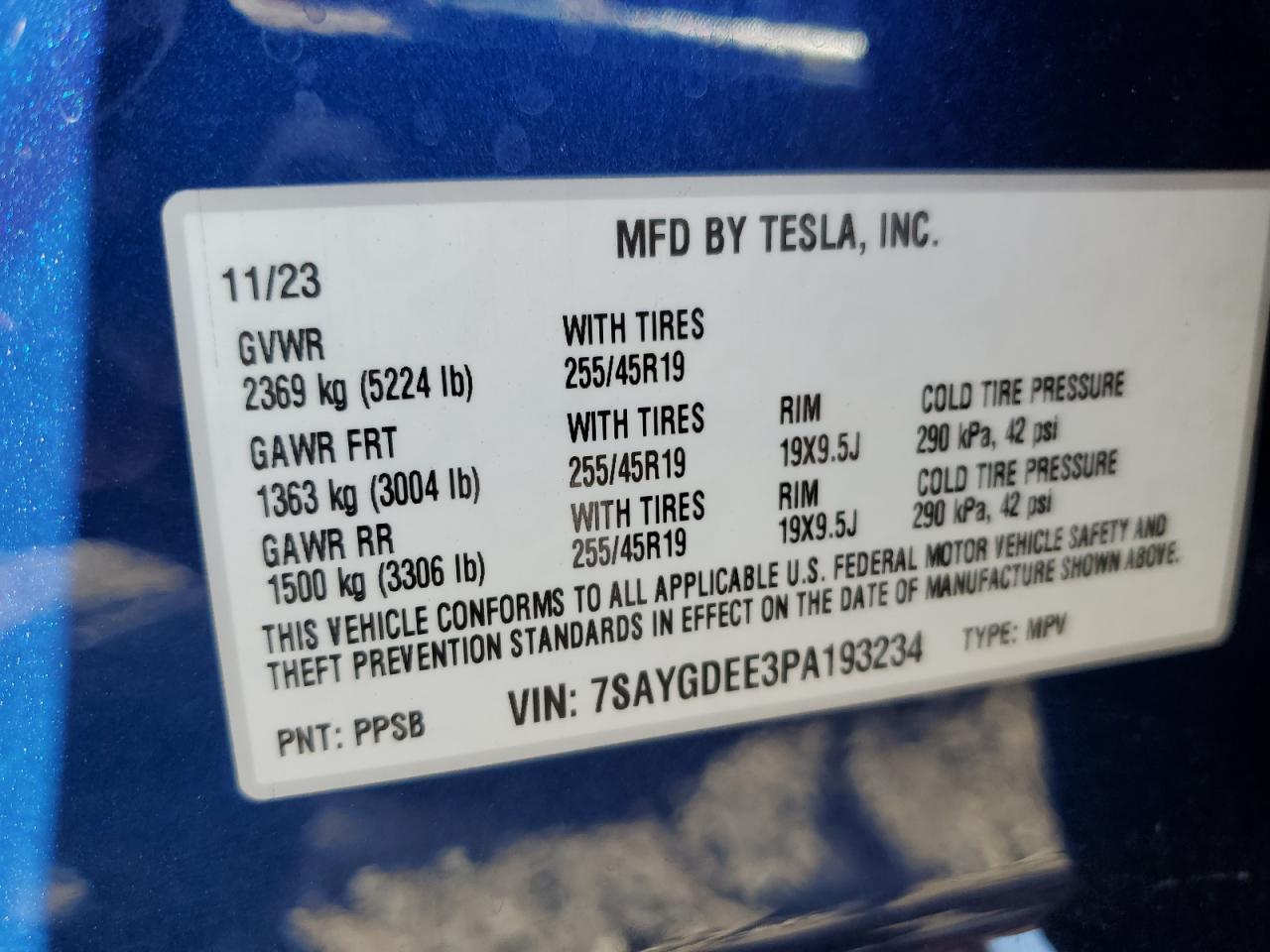 2023 TESLA MODEL Y