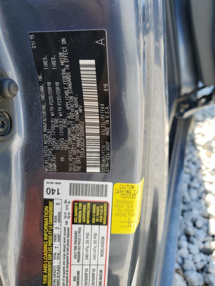 2015 TOYOTA SIENNA
