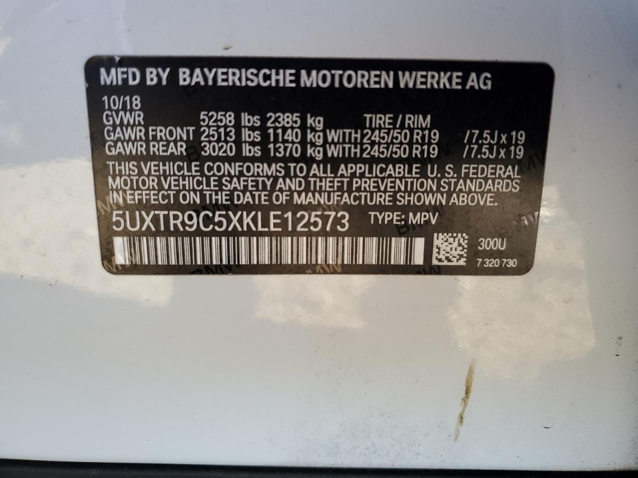 2019 BMW X3