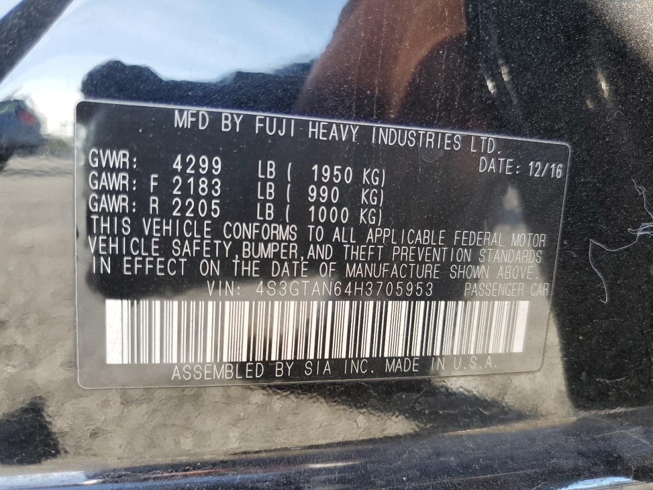 2017 SUBARU IMPREZA