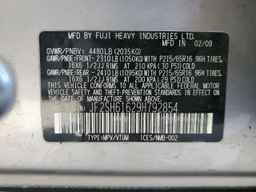 2009 SUBARU FORESTER