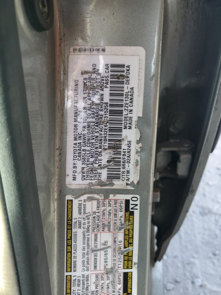 2004 TOYOTA COROLLA