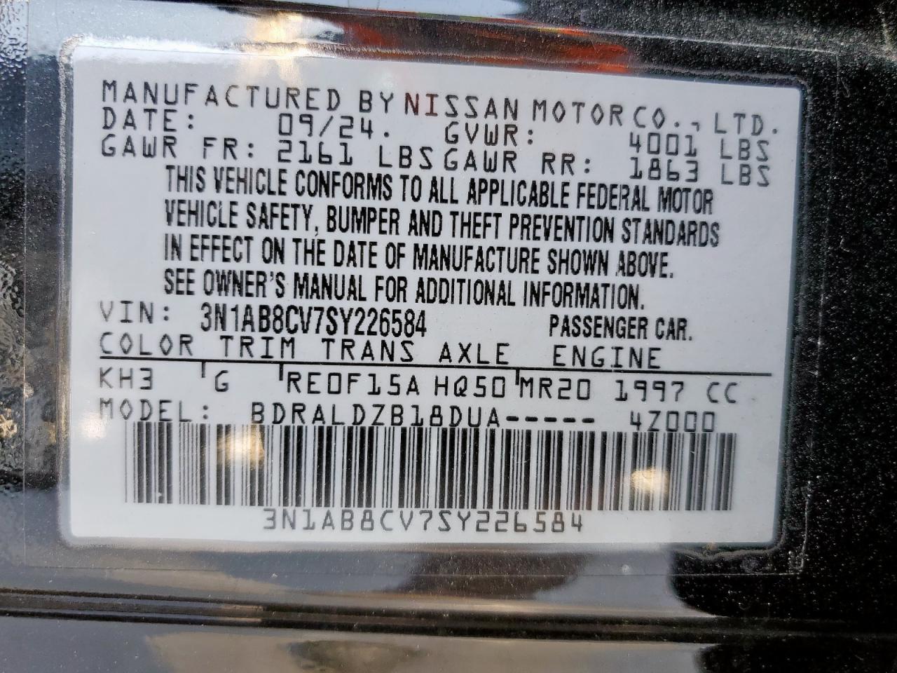 2025 NISSAN SENTRA