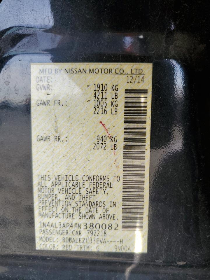 2015 NISSAN ALTIMA