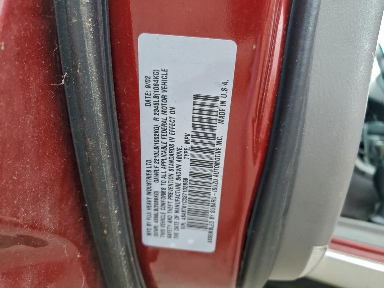 2003 SUBARU Baja