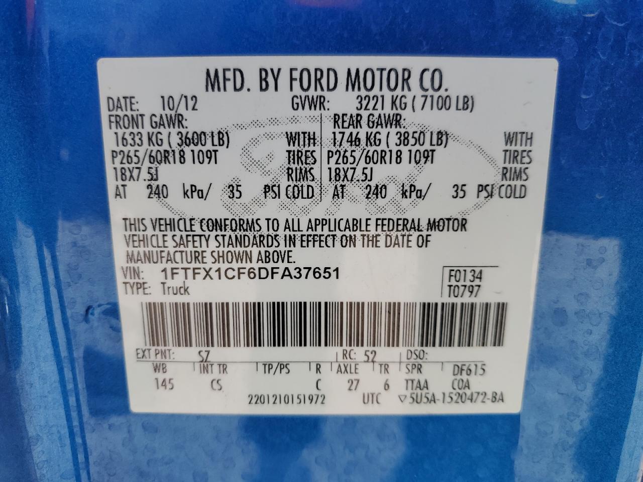 2013 FORD F-150