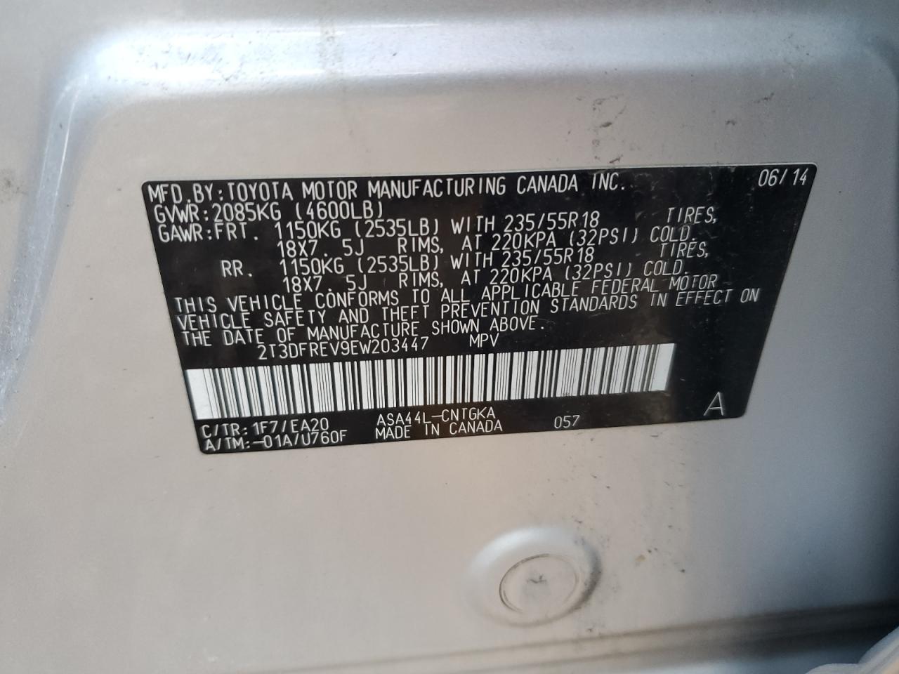 2014 TOYOTA RAV4