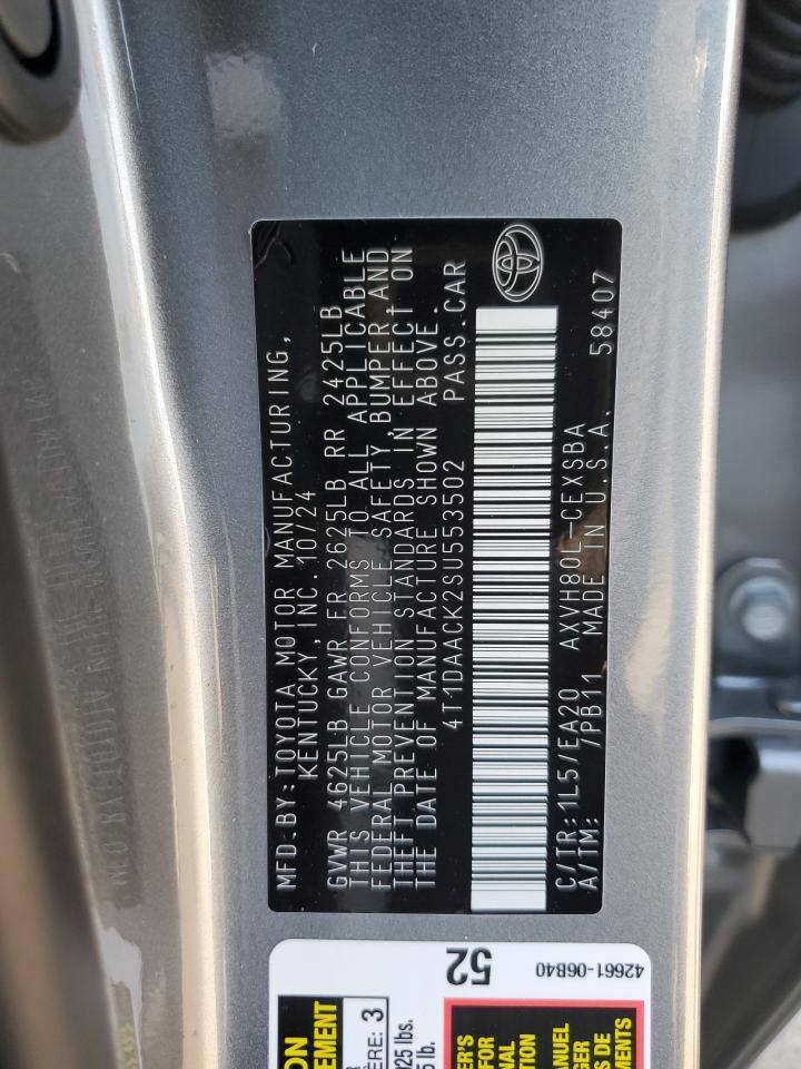 2025 TOYOTA CAMRY