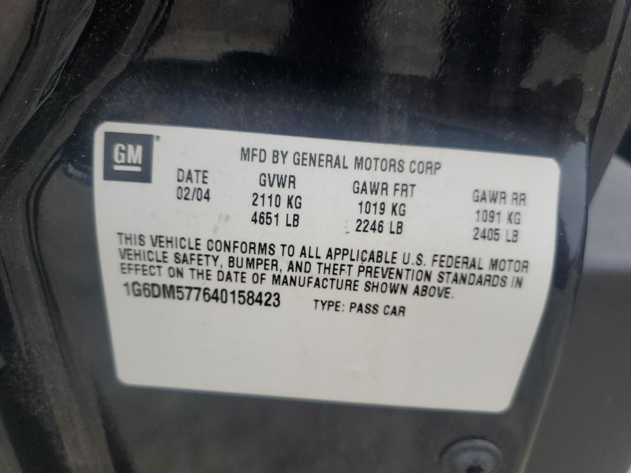 2004 CADILLAC CTS