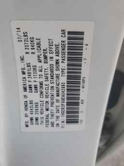 2014 HONDA ACCORD