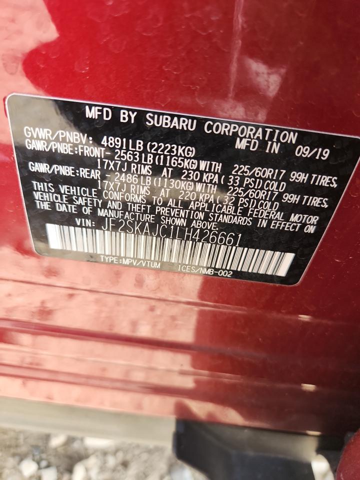 2020 SUBARU FORESTER