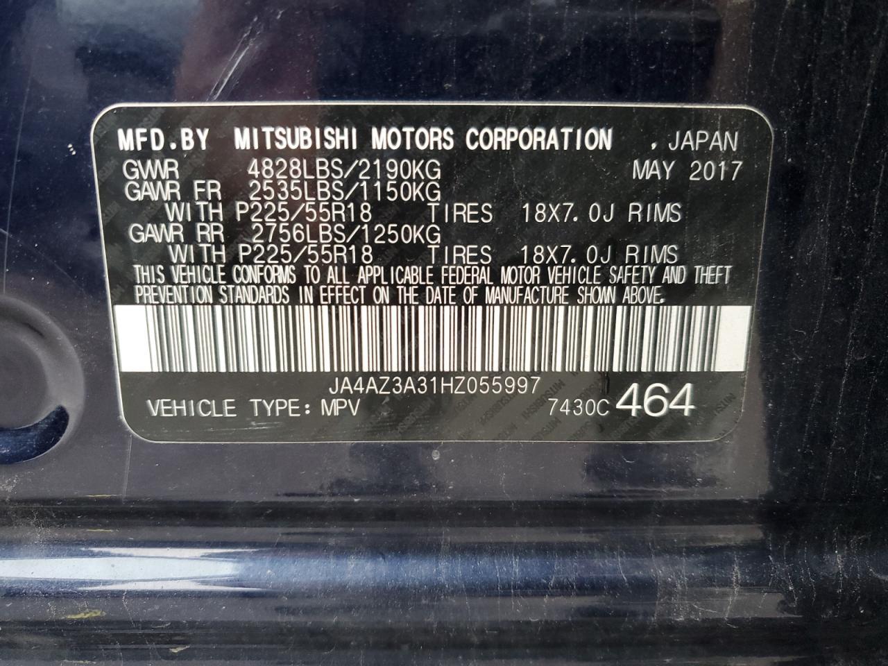 2017 MITSUBISHI outlander