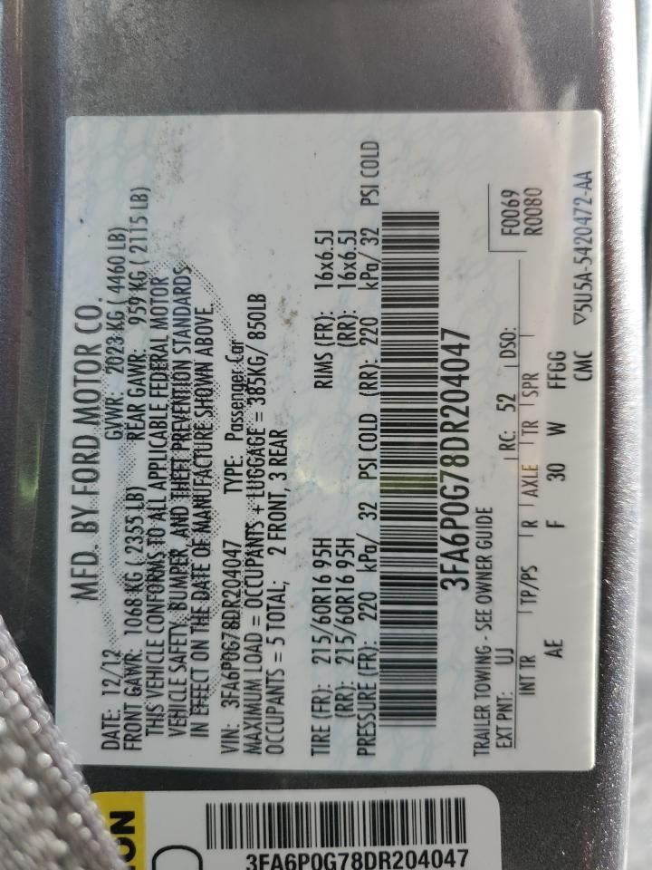 2013 FORD FUSION
