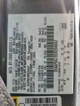 2013 FORD FUSION