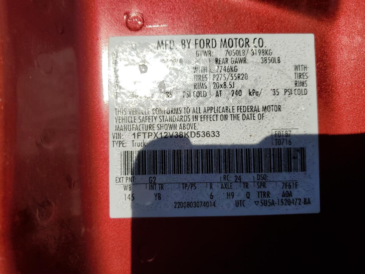 2008 FORD F-150