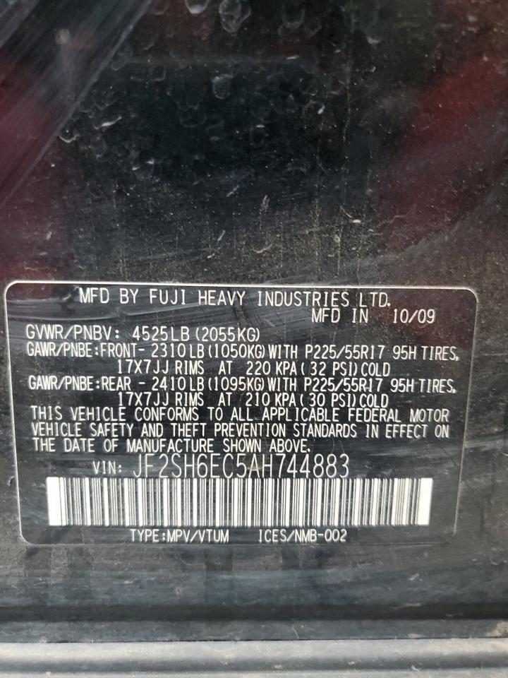 2010 SUBARU FORESTER