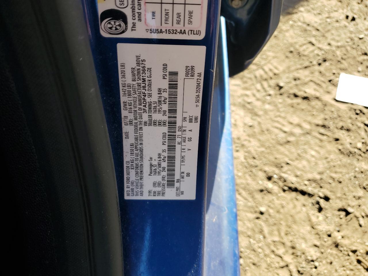 2018 FORD Fiesta