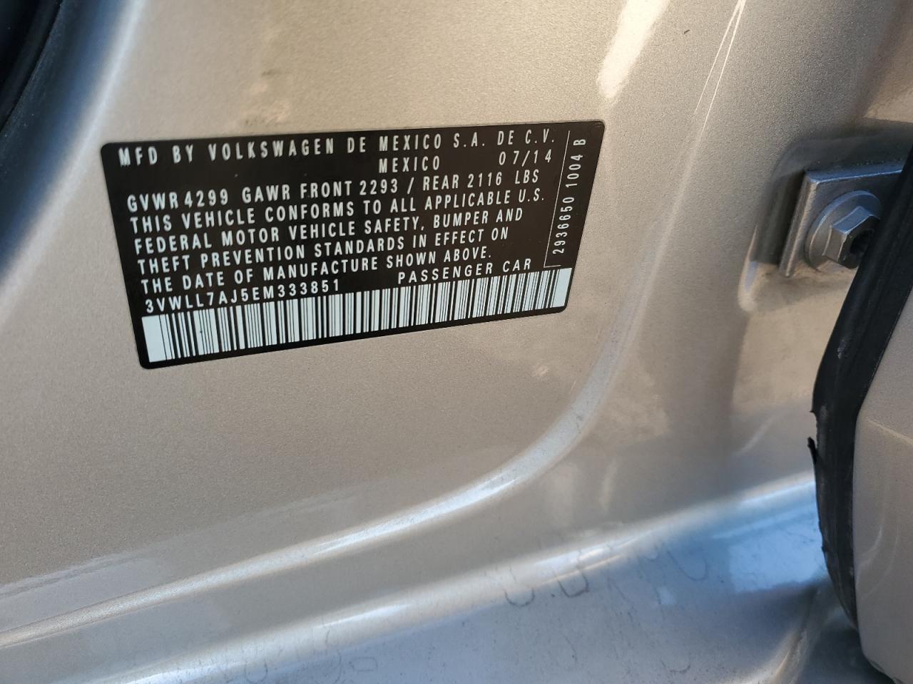 2014 VOLKSWAGEN JETTA