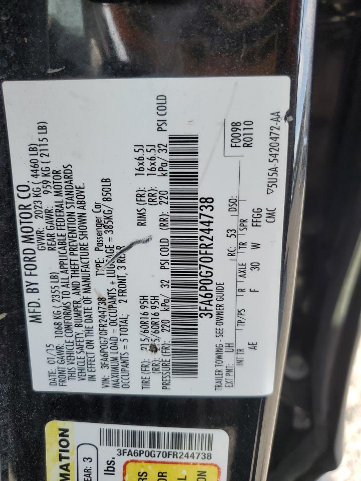 2015 FORD FUSION