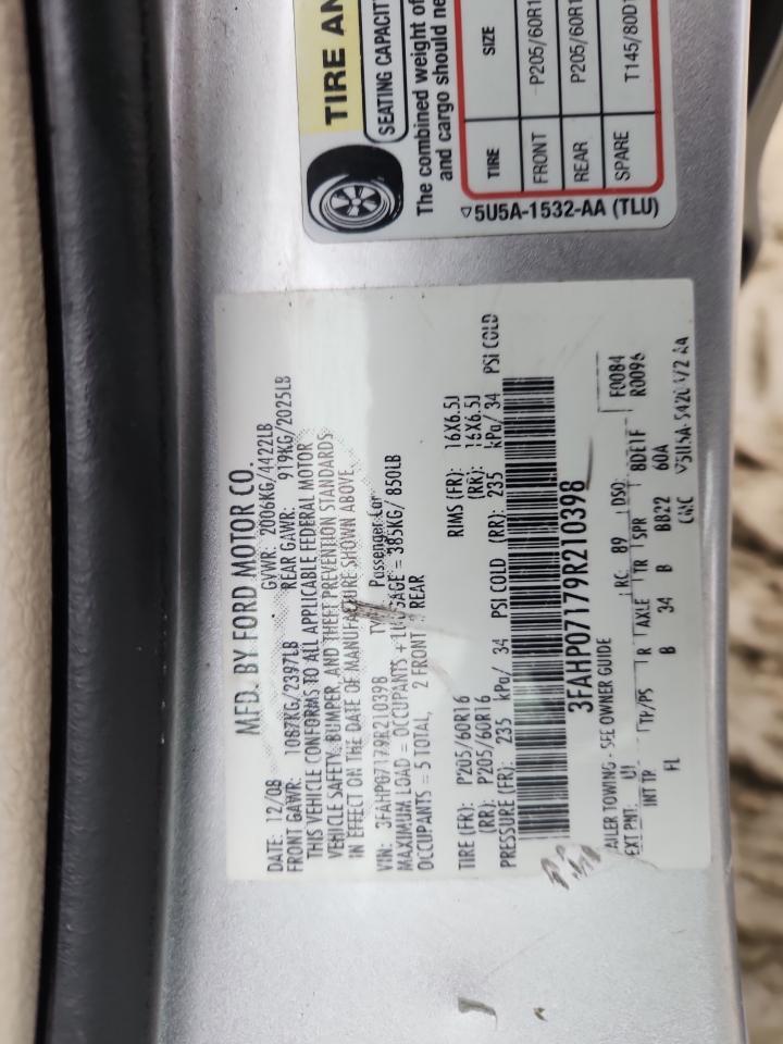 2009 FORD FUSION