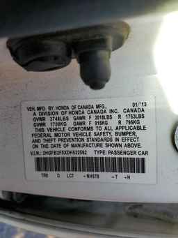 2013 HONDA CIVIC