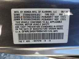2015 HONDA ODYSSEY