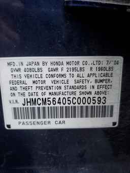 2005 HONDA ACCORD