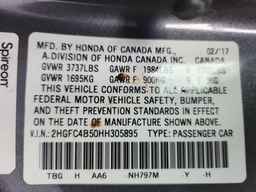 2017 HONDA CIVIC