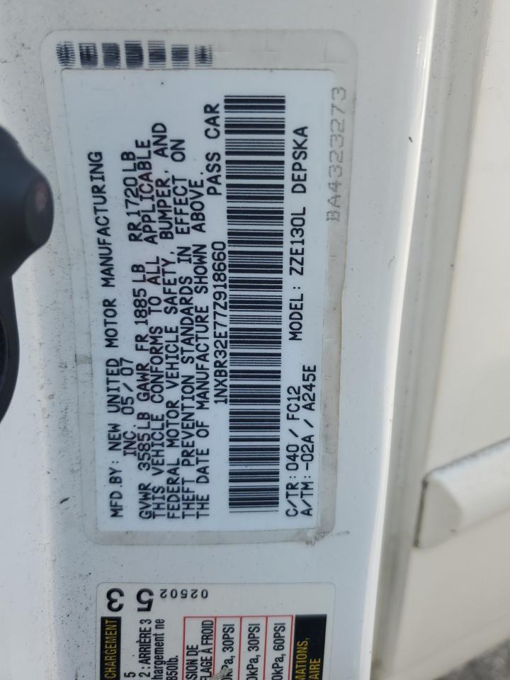 2007 TOYOTA COROLLA