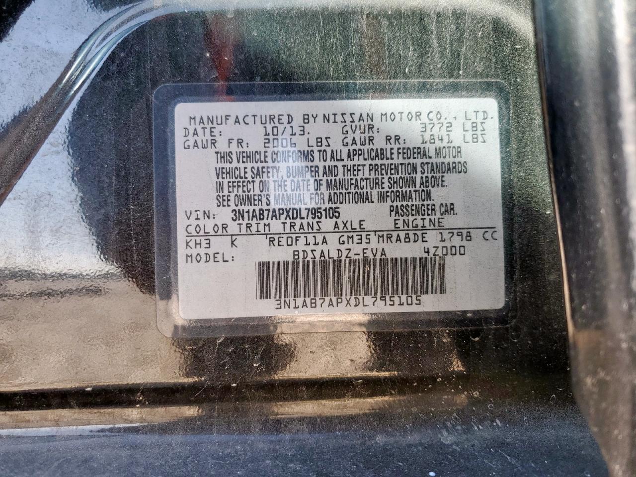2013 NISSAN SENTRA