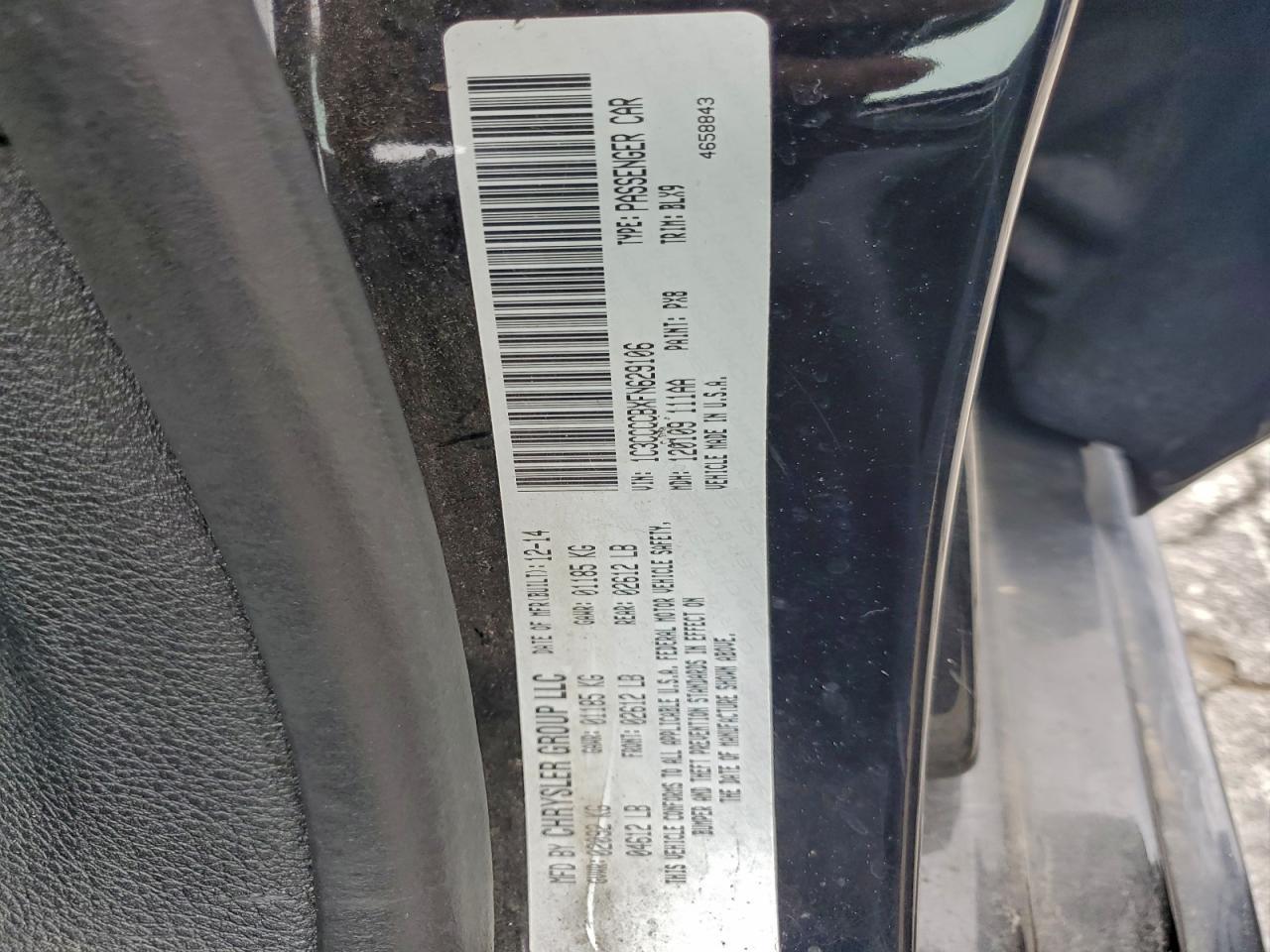 2015 CHRYSLER 200