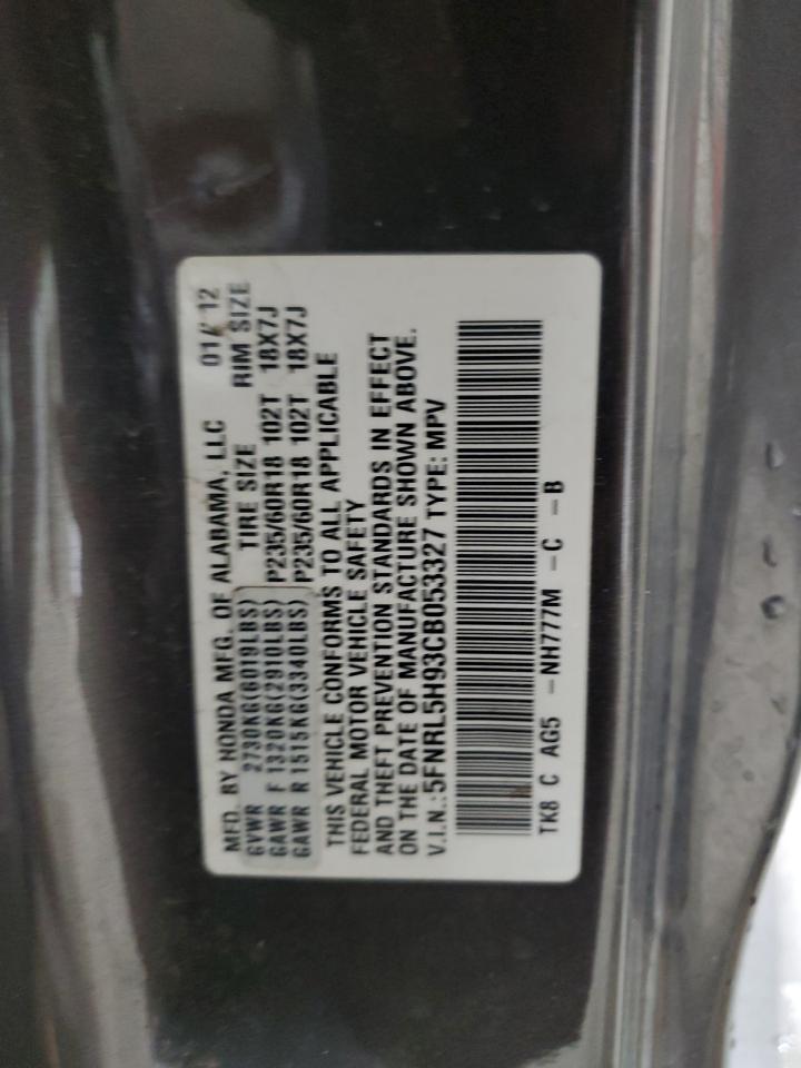2012 HONDA ODYSSEY