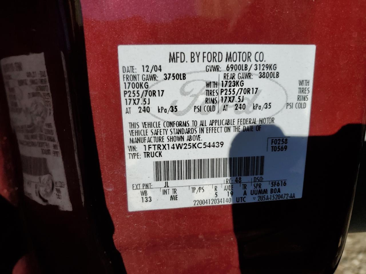 2005 FORD F-150