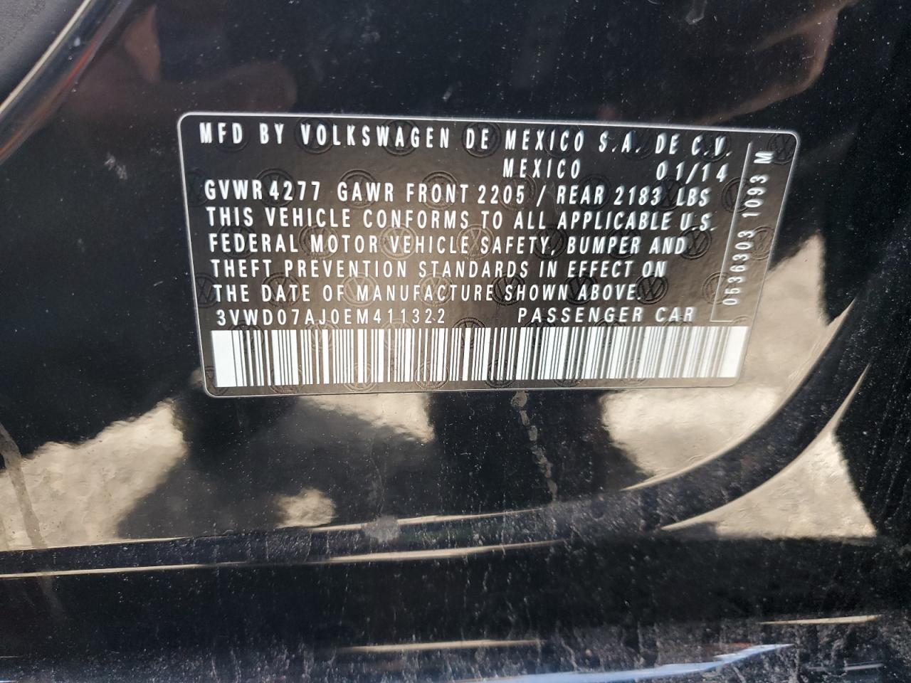 2014 VOLKSWAGEN JETTA