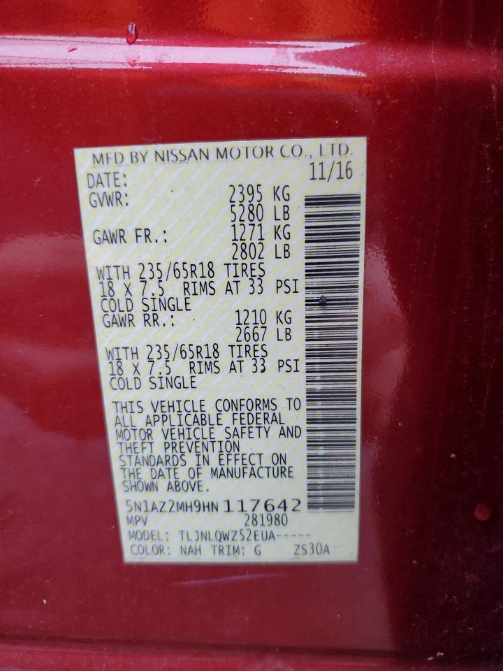 2017 NISSAN MURANO