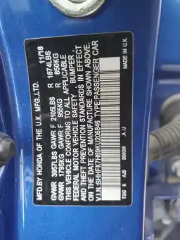 2019 HONDA CIVIC