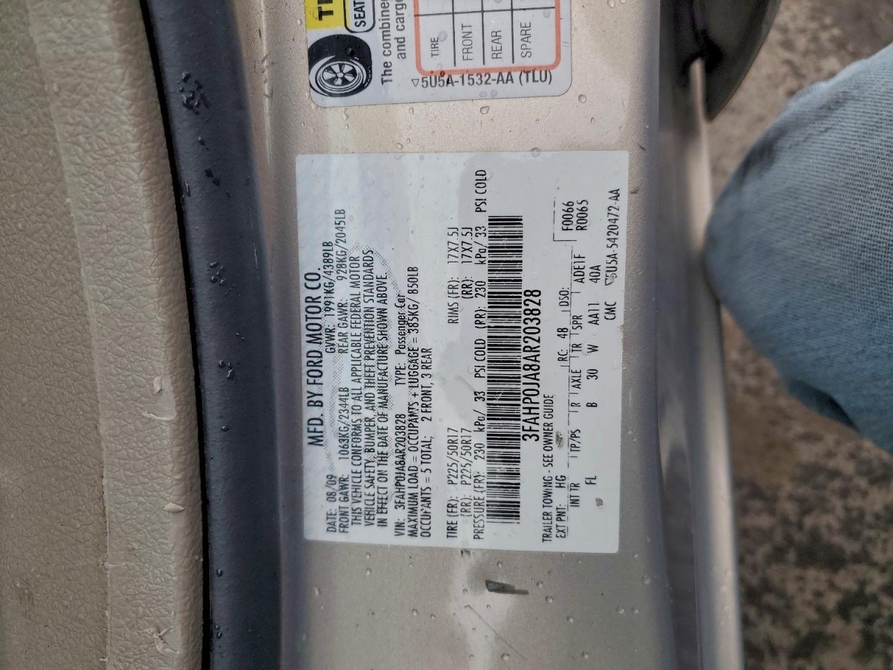 2010 FORD FUSION