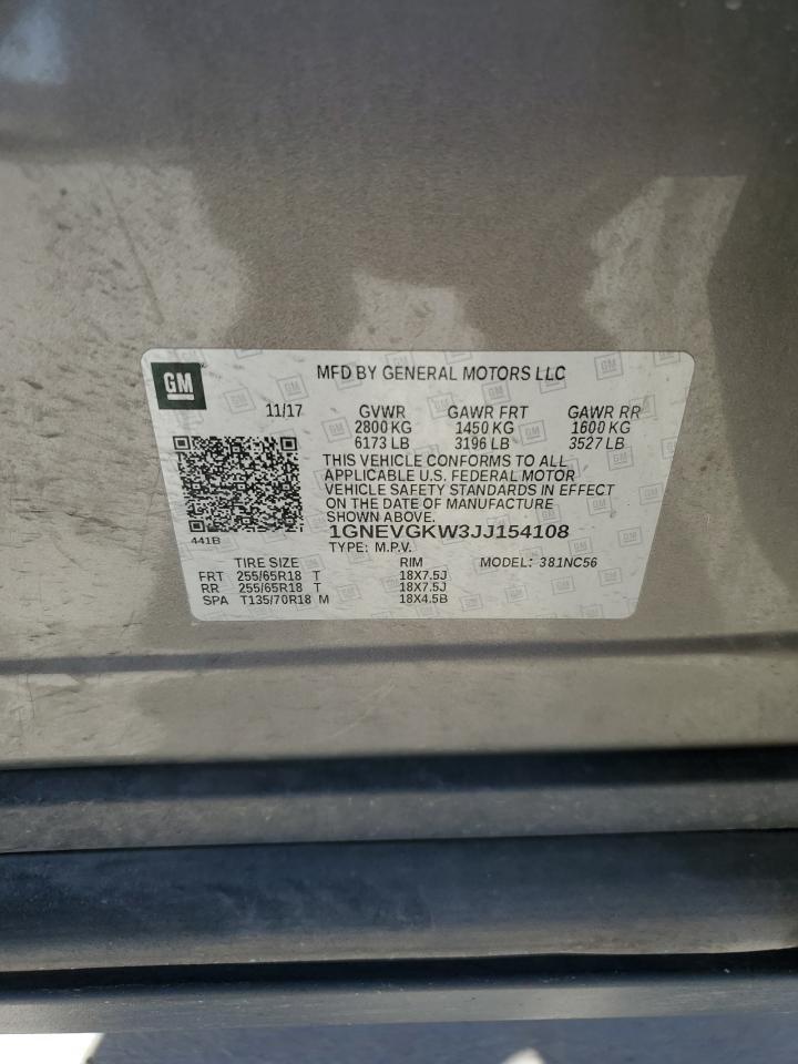 2018 CHEVROLET TRAVERSE
