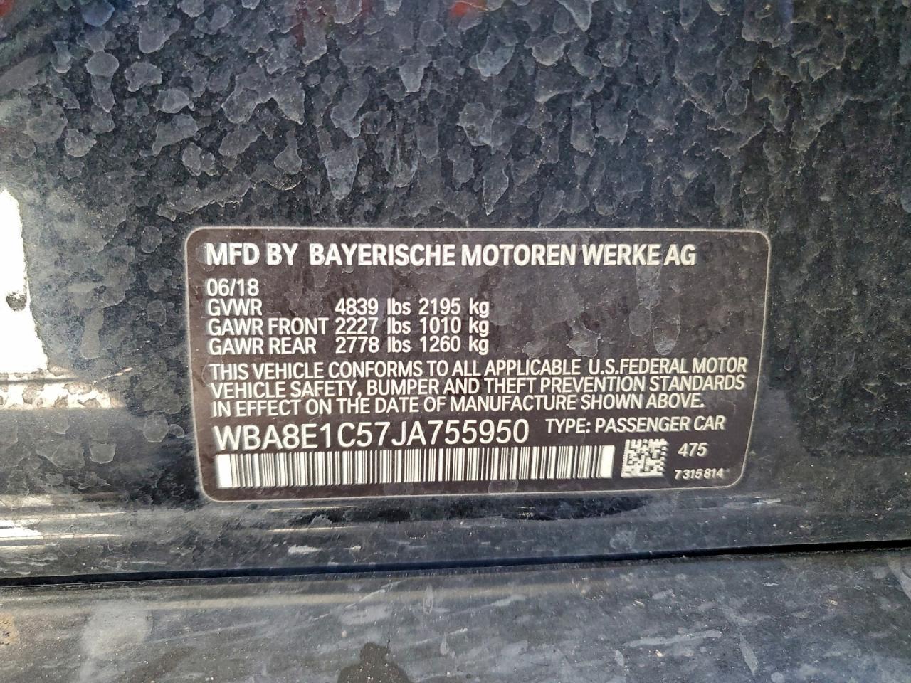 2018 BMW 3 SERIES