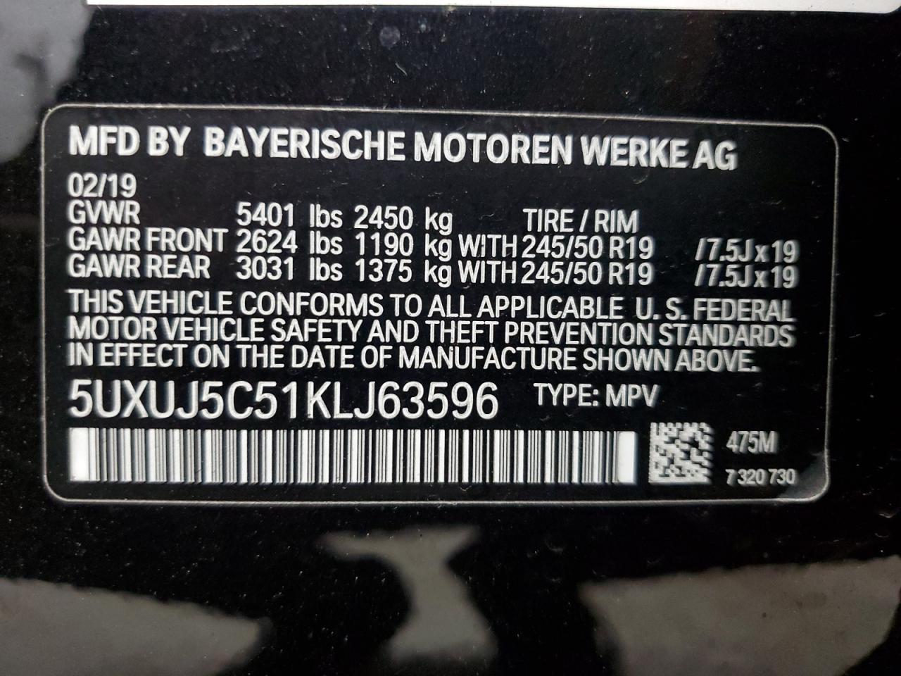 2019 BMW X4
