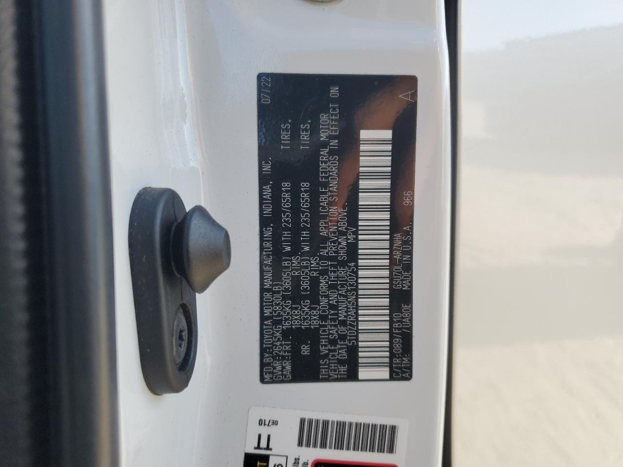2022 TOYOTA HIGHLANDER