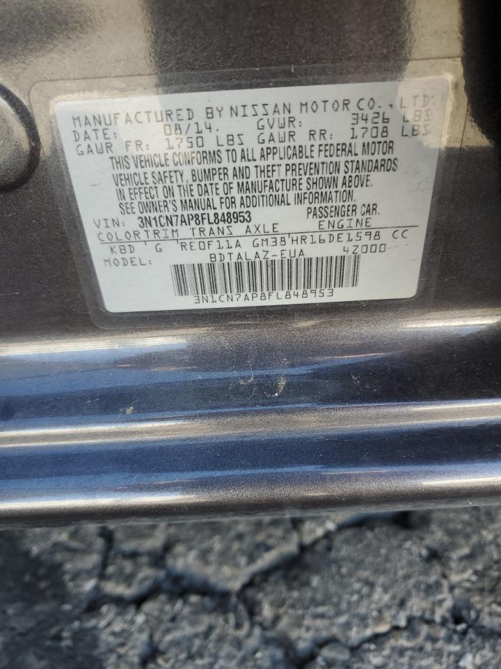 2015 NISSAN VERSA