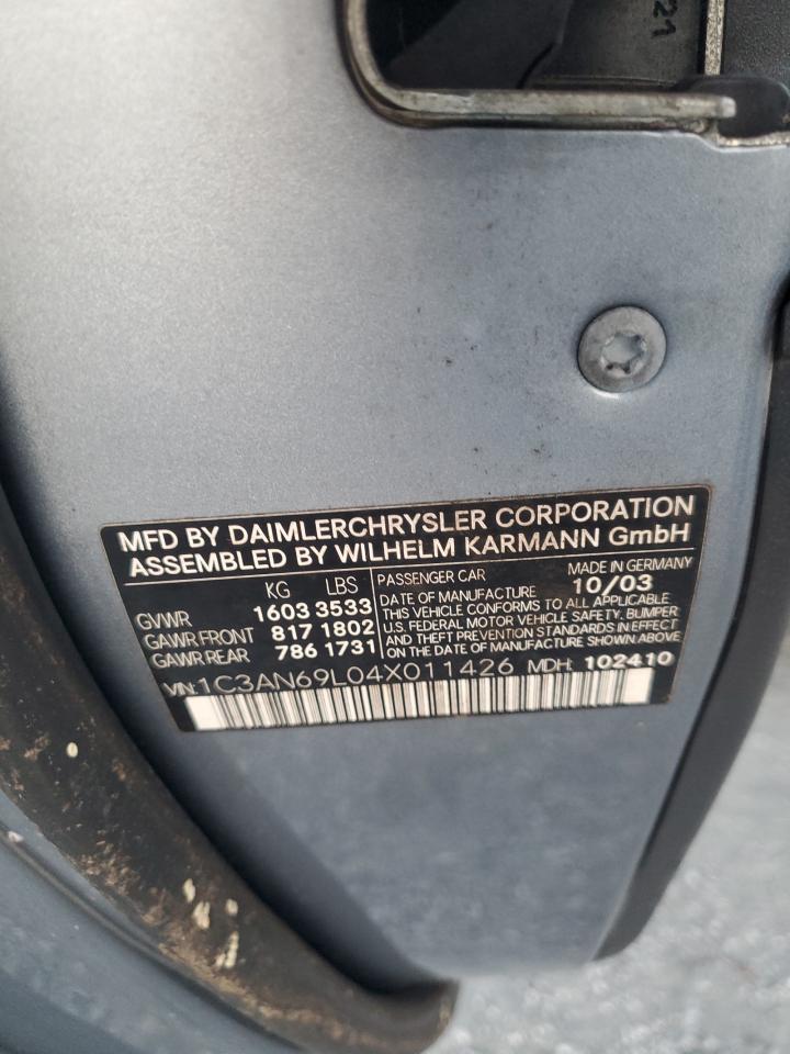 2004 CHRYSLER Crossfire