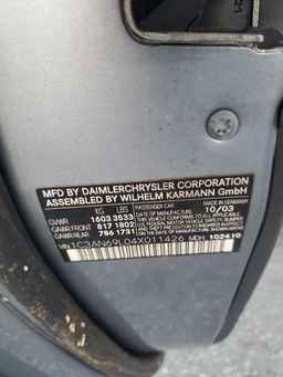 2004 CHRYSLER Crossfire