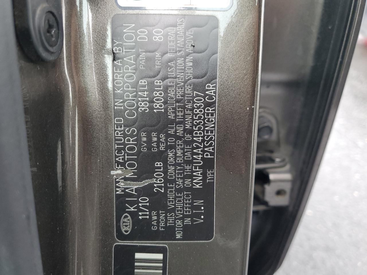 2011 KIA FORTE