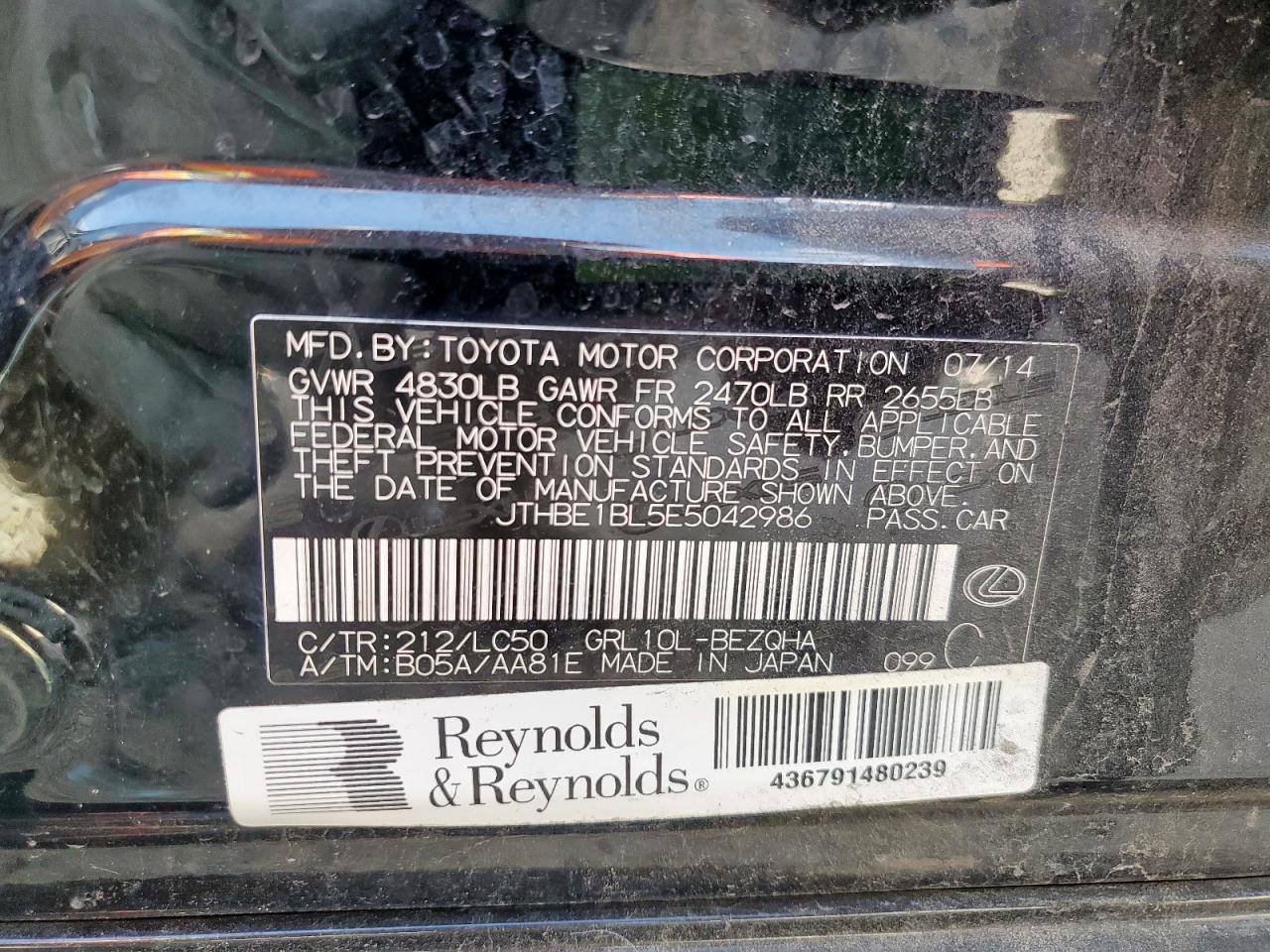 2014 LEXUS GS 350