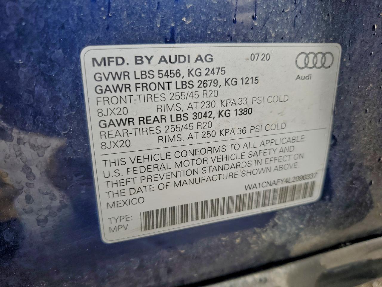 2020 AUDI Q5